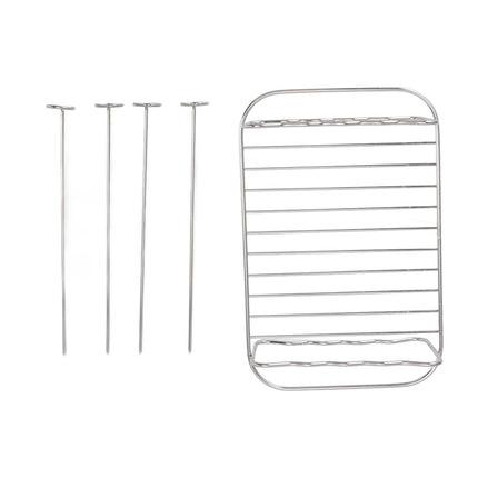 Fryer Rack Stainless Steel Rectangle Double Layer Fryer Accessory for NINJA FOOD 8QT Dual Basket Fryer