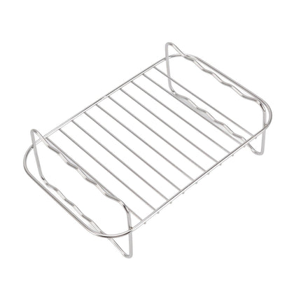 Fryer Rack Stainless Steel Rectangle Double Layer Fryer Accessory for NINJA FOOD 8QT Dual Basket Fryer