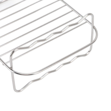 Fryer Rack Stainless Steel Rectangle Double Layer Fryer Accessory for NINJA FOOD 8QT Dual Basket Fryer