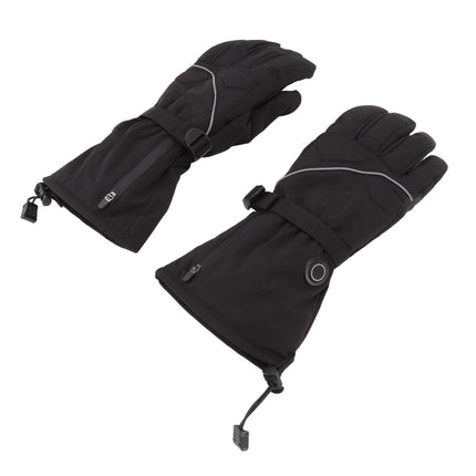 Electric Heated Gloves Battery Powered Heating Thermal Gloves Rechargeable Winter Warm Skiing Gloves for Men Women XL