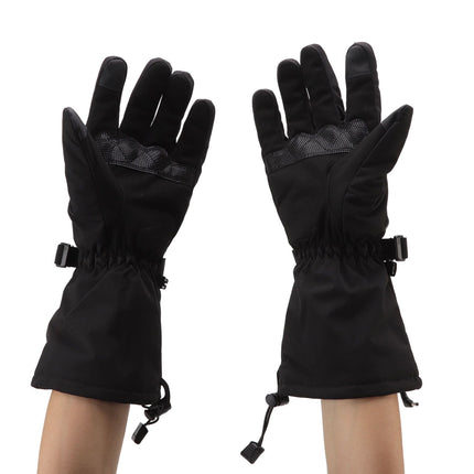 Electric Heated Gloves Battery Powered Heating Thermal Gloves Rechargeable Winter Warm Skiing Gloves for Men Women XL