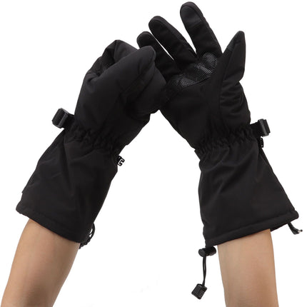 Electric Heated Gloves Battery Powered Heating Thermal Gloves Rechargeable Winter Warm Skiing Gloves for Men Women XL