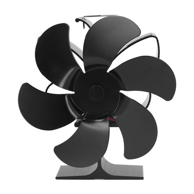 6 Blade Stove Fan Self Starting High Temperature Resistance and Energy Efficiency Heat Powered Fan for Home
