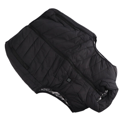 Heated Jacket Unisex 3 Gears Four Zones Heating Polyester Fiber Electric Thermal Vest for Outdoor Winter XL