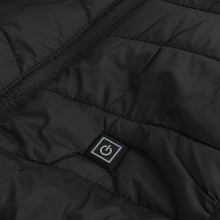 Heated Jacket Unisex 3 Gears Four Zones Heating Polyester Fiber Electric Thermal Vest for Outdoor Winter XL