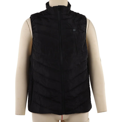 Heated Jacket Unisex 3 Gears Four Zones Heating Polyester Fiber Electric Thermal Vest for Outdoor Winter XXL