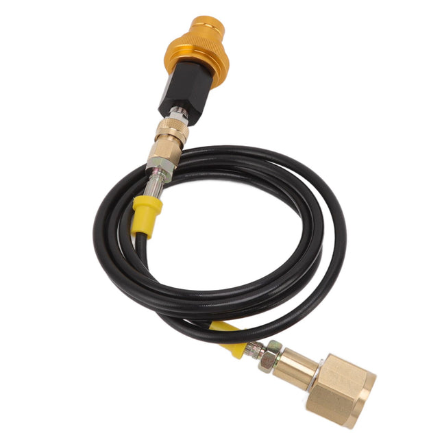 Soda Machine Adapter Hose Kit 1.5m Black Soda Adapter Hose with Gold Quick CO2 Tank Refill W21.8 – product detail
