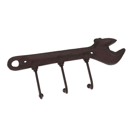 Industrial Style Hook Innovative Wall Decorative Cast Iron Hooks Clothes Hanger Pendant for Bar Entryway Wrench Shape 24x10.5x4.5cm