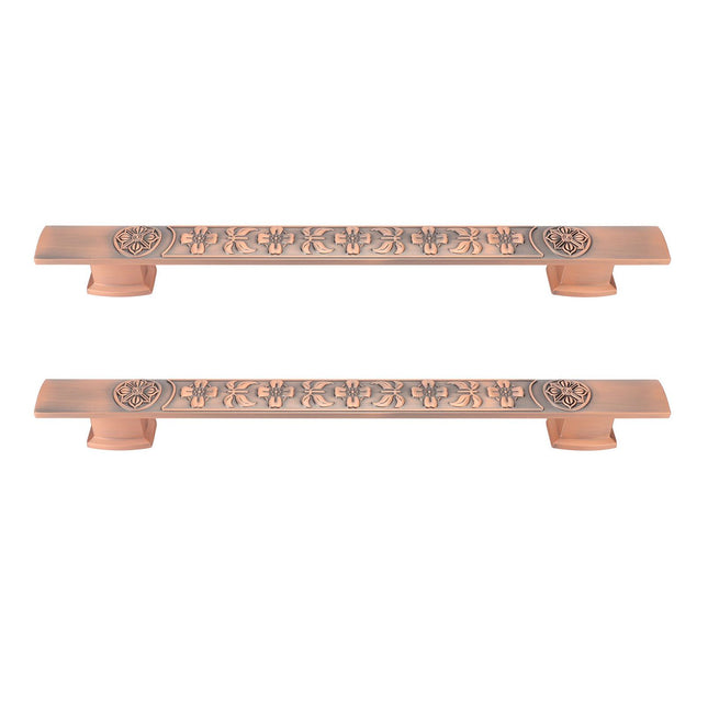 2Pcs Retro Push Door Handles Zinc Alloy European Vintage Door Pull Handle for Kitchen Bathroom Cabinet – product detail