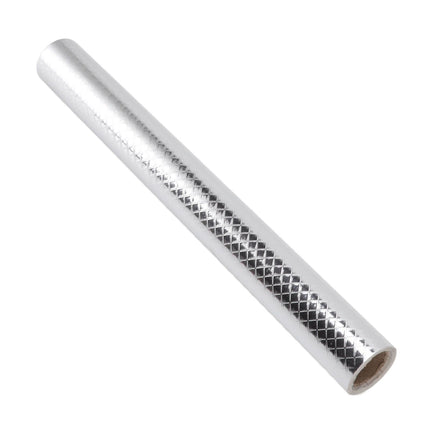 Kitchen Aluminum Foil Stickers Oil Proof Waterproof PVC Self Adhesive Kitchen Backsplash Wallpaper for Kitchen Cabinet Silver Size: Approx. 30x200cm / 11.8x78.7in