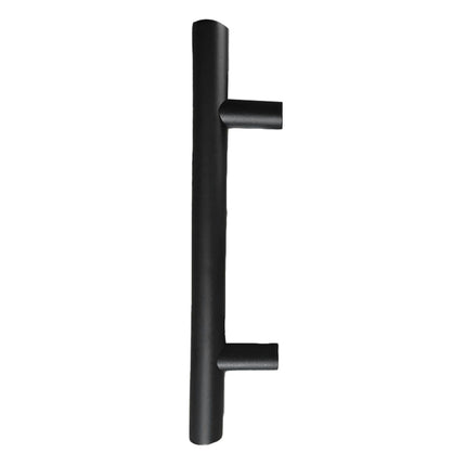 Sliding Barn Door Handle Carbon Steel 4.8mm Thick Double Sided Barn Door Push Pull Handle Black Round Handle