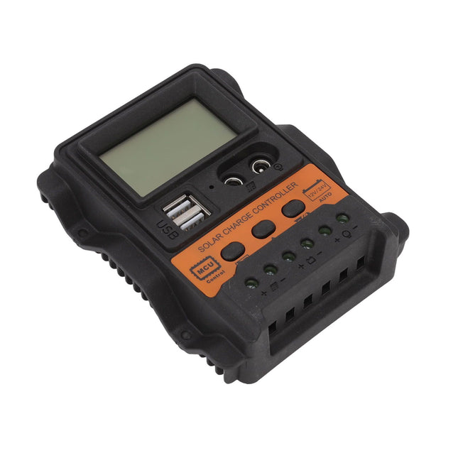 12V 24V Dual USB Solar Charge Controller PWM Photovoltaic Solar Panel Charge Regulator with LCD Display – product detail