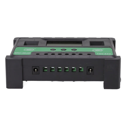 Solar Controller 12V 24V Charge Discharge PV Regulator LCD Display Dual USB Output 30A