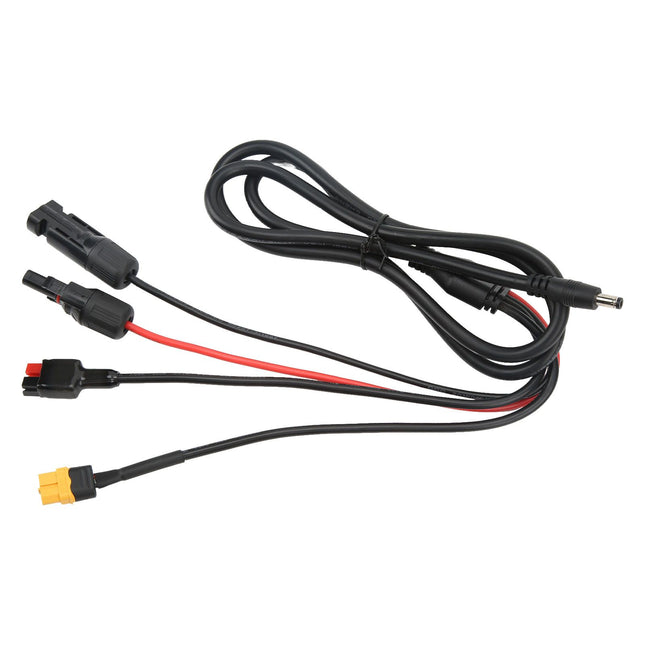 1 to 4 Solar Panel Plug to DC 5.5x2.1mm Adapter Extension Power Cable Solar Panel Charger Connecting Cable – product detail