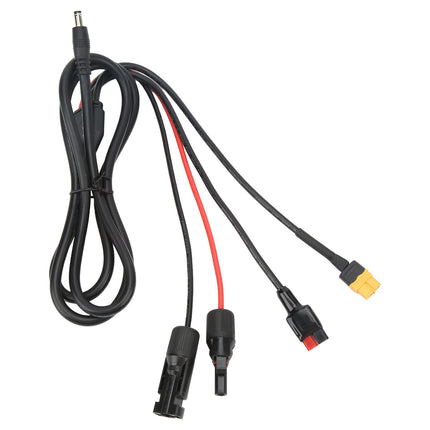 1 to 4 Solar Panel Plug to DC 5.5x2.1mm Adapter Extension Power Cable Solar Panel Charger Connecting Cable