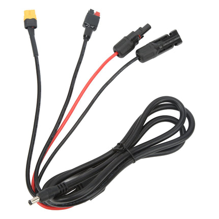 1 to 4 Solar Panel Plug to DC 5.5x2.1mm Adapter Extension Power Cable Solar Panel Charger Connecting Cable
