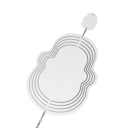 Wind Chime White Simple Delicate Decorative Weather Resistance Ornament for Lamp Tree Wall Skull Pattern
