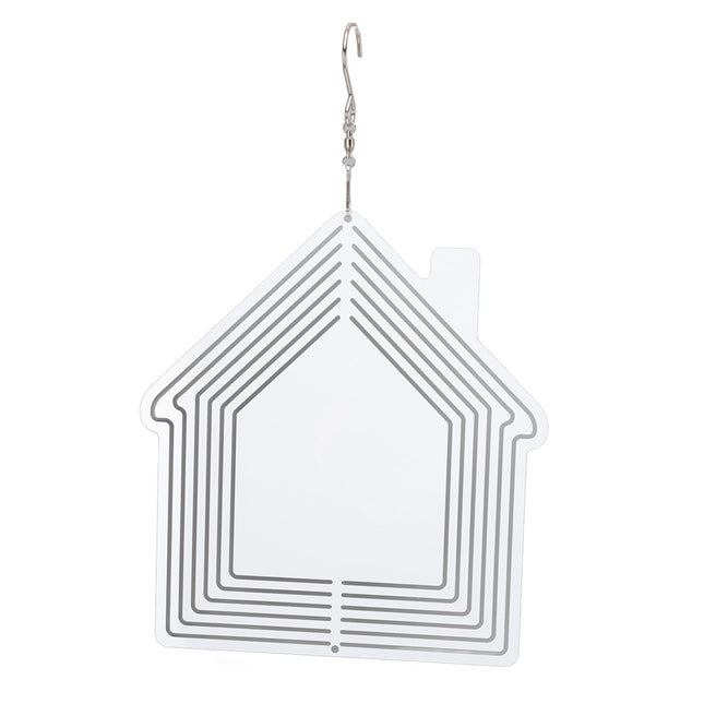 DIY Sublimation Metal Wind Spinner Hanging Blank Wind Chimes Garden Decorative Ornaments House 200x182x1mm