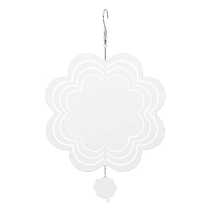 DIY Sublimation Wind Chime Aluminum Blank Wind Chimes Hanging Pendant for Outdoor Garden Courtyard Decoration 200x200x1mm