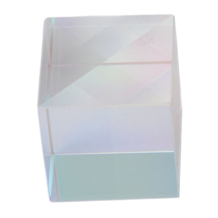 Prism Cube Optical Glass RGB Dispersion Color Cube Sun Catcher X Cube Prism Birthday Gift 15x15x15mm/0.6x0.6x0.6in