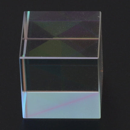 Prism Cube Optical Glass RGB Dispersion Color Cube Sun Catcher X Cube Prism Birthday Gift 15x15x15mm/0.6x0.6x0.6in