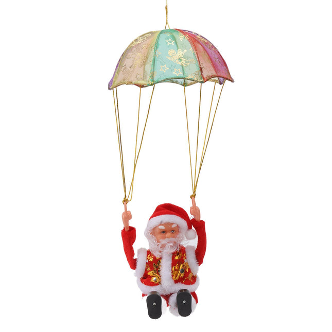 Parachute Christmas Ornaments Lovely Shape Safe Eco Friendly Fleece PC Christmas Hanging Ornament Parachute