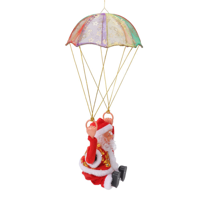 Parachute Christmas Ornaments Lovely Shape Safe Eco Friendly Fleece PC Christmas Hanging Ornament – product detail