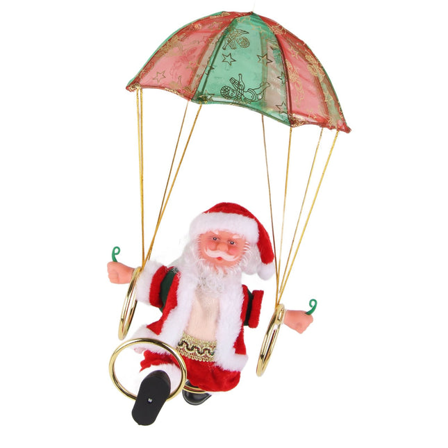 Parachute Christmas Ornaments Lovely Shape Safe Eco Friendly Fleece PC Christmas Hanging Ornament Parachute