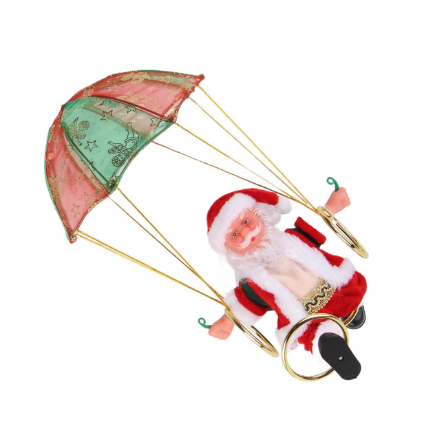 Parachute Christmas Ornaments Lovely Shape Safe Eco Friendly Fleece PC Christmas Hanging Ornament – product detail