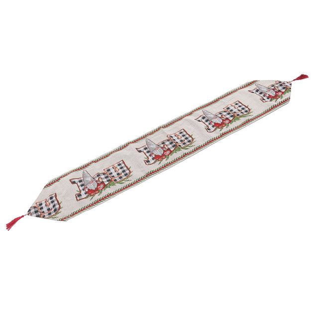 Christmas Table Runner Reusable Washable 1.8m Long Knitted Fabric Table Runner Holiday for Home Cafe Type – product detail