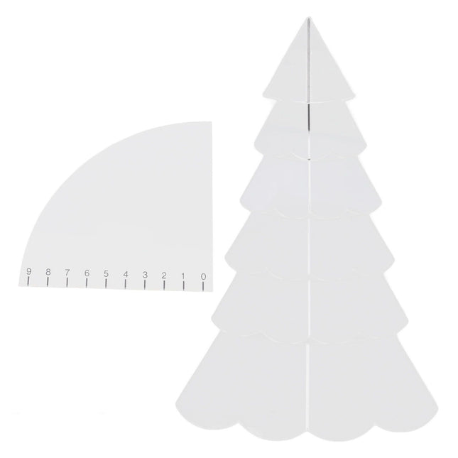 Handmade Christmas Tree Quilting Set Transparent Acrylic DIY Sewing Pattern Template Ruler Tool Set for