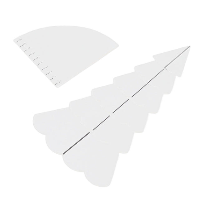 Handmade Christmas Tree Quilting Set Transparent Acrylic DIY Sewing Pattern Template Ruler Tool Set for – product detail