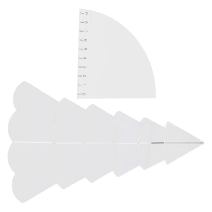 Handmade Christmas Tree Quilting Set Transparent Acrylic DIY Sewing Pattern Template Ruler Tool Set for Bowl Mats Making S