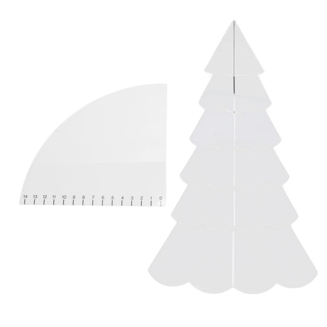 Handmade Christmas Tree Quilting Set Transparent Acrylic DIY Sewing Pattern Template Ruler Tool Set for