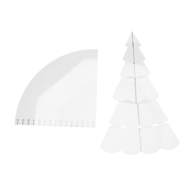 Handmade Christmas Tree Quilting Set Transparent Acrylic DIY Sewing Pattern Template Ruler Tool Set for – product detail