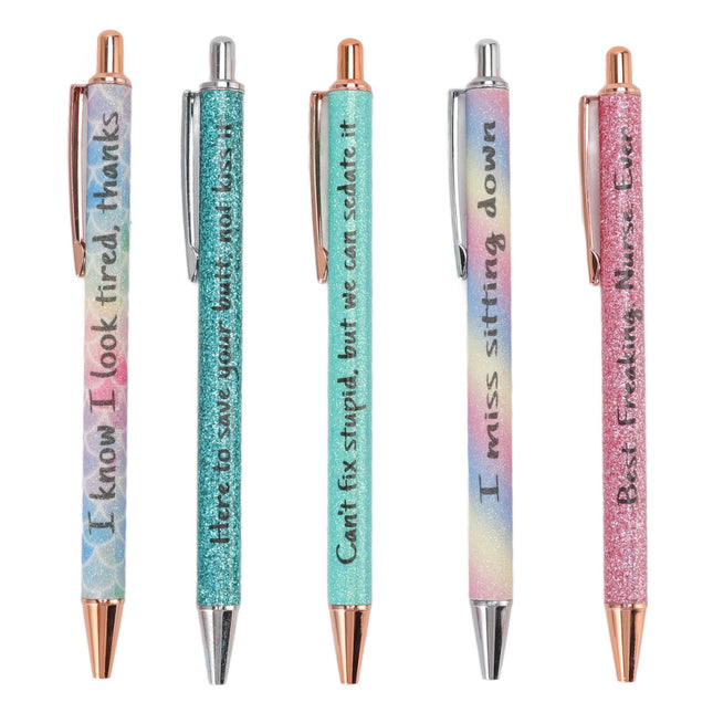 Ballpoint Pens Waterproof Ink Lightweight Portable Plastic Pressing Type Clip Design Writing Ballpoint Pens