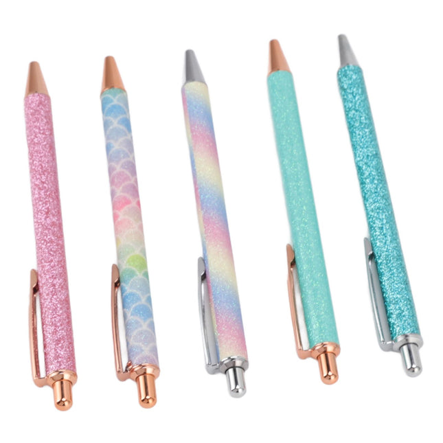 Ballpoint Pens Waterproof Ink Lightweight Portable Plastic Pressing Type Clip Design Writing Ballpoint – product detail