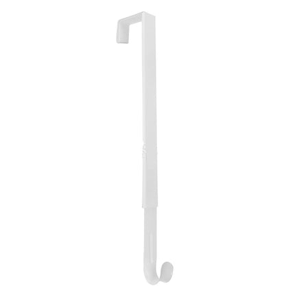 Adjustable Wreath Door Hanger Damage Free Wreaths Hanging Over The Door Hooks Iron Door Hanger for Christmas Wreath White