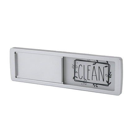 Dishwasher Magnet Easy To Read Clean Dirty Sign Indicator for Dishwasher With Double Sided Adhesive Tape Silver (Black and White)