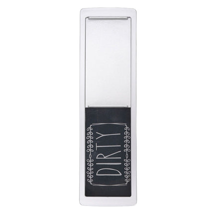 Dishwasher Magnet Easy To Read Clean Dirty Sign Indicator for Dishwasher With Double Sided Adhesive Tape Silver (Black and White)