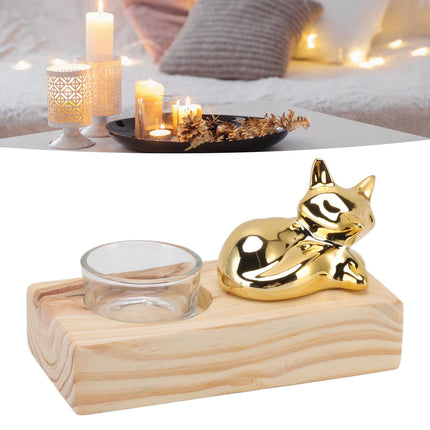 Candle Holder Decor Nordic Wooden Ceramic Glass Household Party Bedroom Ornament Gift