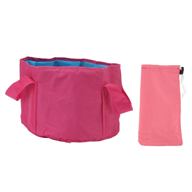 Collapsible Camping Bucket Multifunctional Portable Double Layer Foldable Water Container for Fishing Foot