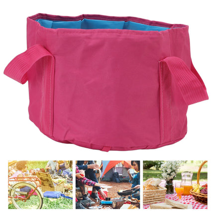 Collapsible Camping Bucket Multifunctional Portable Double Layer Foldable Water Container for Fishing Foot Soaking
