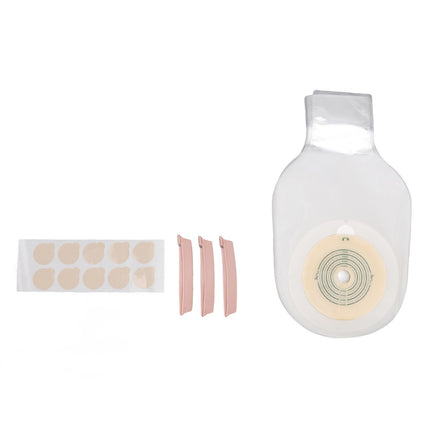 10pcs Colostomy Bags Double Layer Glue One Piece Molding Drainable Pouches for Ostomy Ileostomy Stoma Care 25mm to 60mm