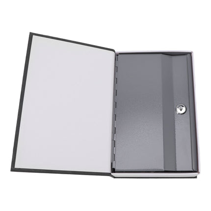 Book Safe Simulation Book Safe Box Portable Money Storing Box with Lock Key for Birthday Gift Black