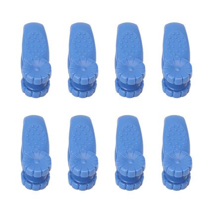 8PCS Hand Pressure Point Tool Plastic Hand Acupressure Clip for Between Thumb and Index Migraine Headache Relief Blue