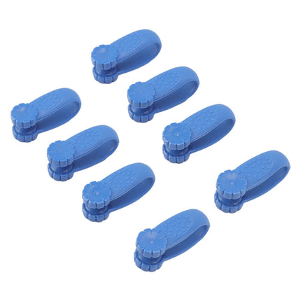8PCS Hand Pressure Point Tool Plastic Hand Acupressure Clip for Between Thumb and Index Migraine Headache Relief Blue