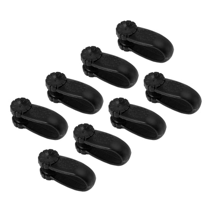 8PCS Hand Pressure Point Tool Plastic Hand Acupressure Clip for Between Thumb and Index Migraine Headache Relief Black