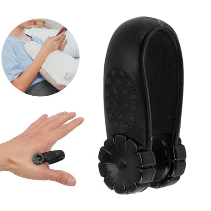 8PCS Hand Pressure Point Tool Plastic Hand Acupressure Clip for Between Thumb and Index Migraine Headache Relief Black