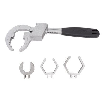 Universal Adjustable Wrench Multifunctional Aluminum Alloy Bathroom Wrench Repair Tool for Sink
